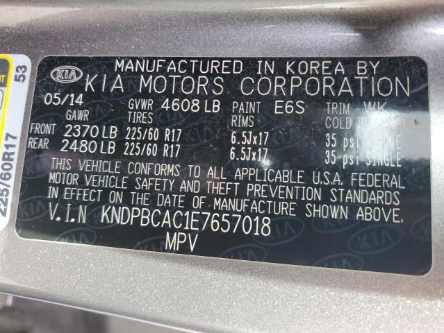 Photo 10 from auction – 2014 KIA SPORTAGE L with VIN KNDPBCAC1E7657018