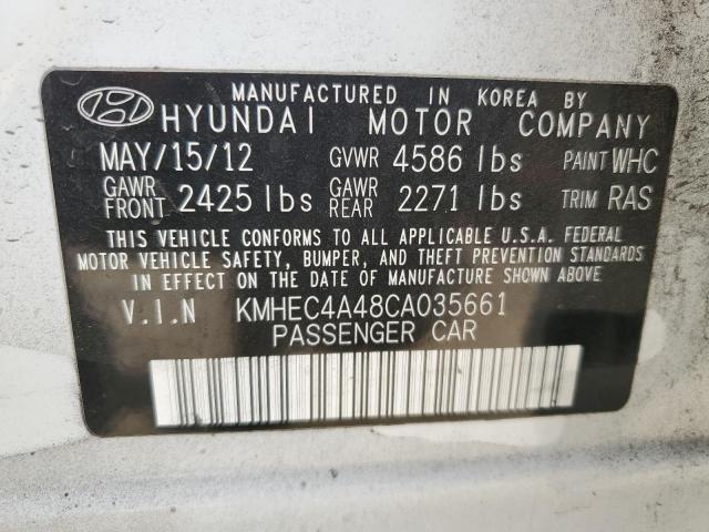 Photo 10 from auction – 2012 HYUNDAI SONATA HYB with VIN KMHEC4A48CA035661