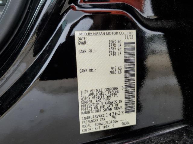 Photo 10 from auction – 2019 NISSAN ALTIMA S with VIN 1N4BL4BV4KC143623