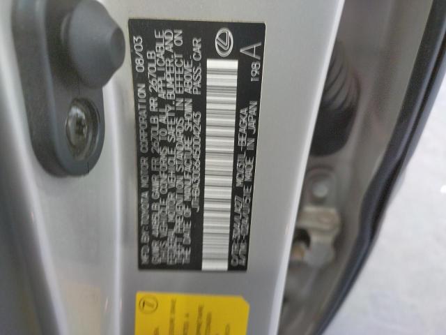 Photo 10 from auction – 2004 LEXUS ES 330 with VIN JTHBA30G645004243