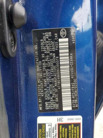 Photo 10 from auction – 2009 TOYOTA CAMRY with VIN 4T1BE46K69U390078