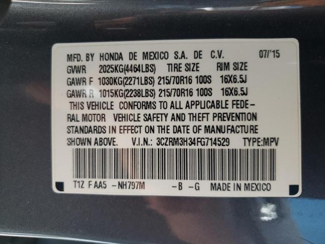 Photo 10 from auction – 2015 HONDA CR-V LX with VIN 3CZRM3H34FG714529