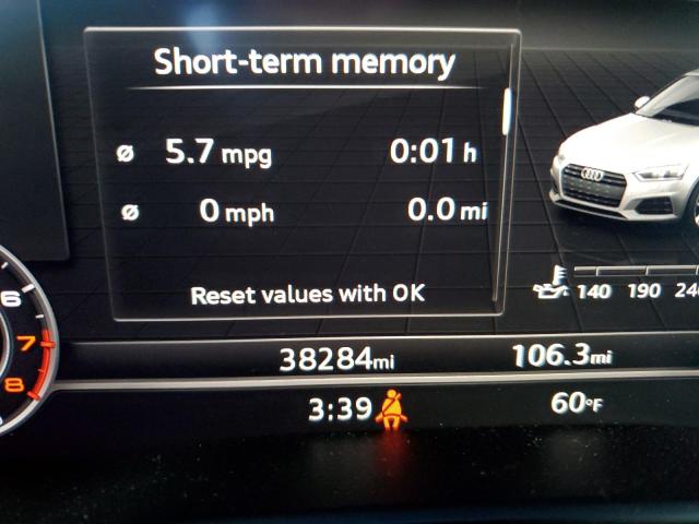 Photo 8 from auction – 2018 AUDI A5 PREMIUM with VIN WAUYNGF51JN015673