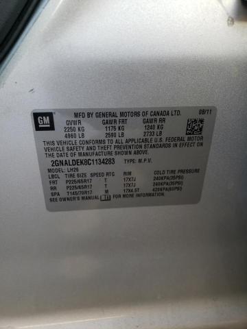 Photo 10 from auction – 2012 CHEVROLET EQUINOX LT with VIN 2GNALDEK8C1134283