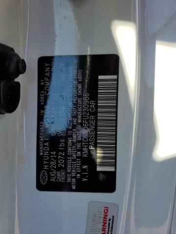 Photo 10 from auction – 2015 HYUNDAI VELOSTER with VIN KMHTC6AD6FU230986
