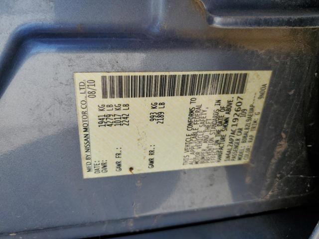 Photo 10 from auction – 2010 NISSAN ALTIMA BAS with VIN 1N4AL2AP7AC192607