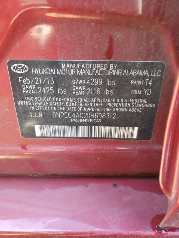صورة رقم 10 من المزاد - 2013 HYUNDAI SONATA SE مع VIN 5NPEC4AC2DH698312