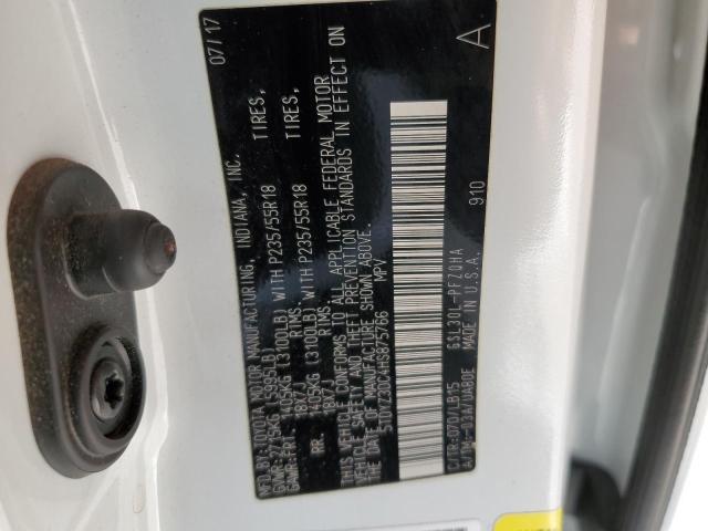 Photo 10 from auction – 2017 TOYOTA SIENNA XLE with VIN 5TDYZ3DC4HS875766
