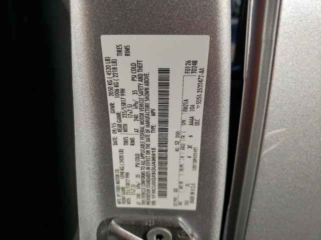 Photo 10 from auction – 2016 FORD ESCAPE SE with VIN 1FMCU0GX6GUA96915