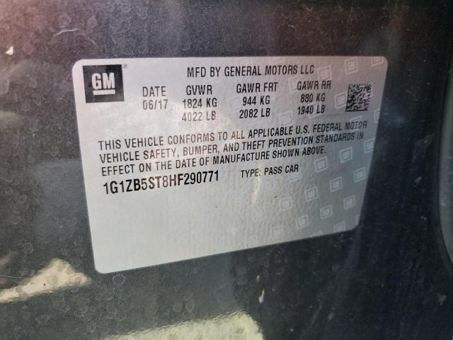 Photo 10 from auction – 2017 CHEVROLET MALIBU LS with VIN 1G1ZB5ST8HF290771