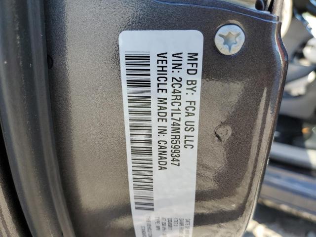 Photo 10 from auction – 2021 CHRYSLER PACIFICA H with VIN 2C4RC1L74MR599347
