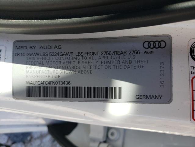 Photo 10 from auction – 2015 AUDI A6 PREMIUM with VIN WAUFGAFC4FN013436