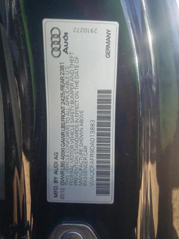 Photo 10 from auction – 2013 AUDI A5 PREMIUM with VIN WAUCFAFR9DA013883