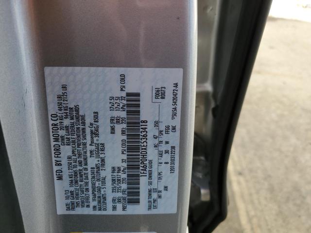 Photo 10 from auction – 2014 FORD FUSION SE with VIN 1FA6P0HDXE5363418