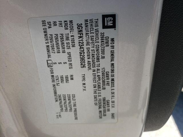 Photo 10 from auction – 2007 CHEVROLET AVALANCHE with VIN 3GNFK12347G296526