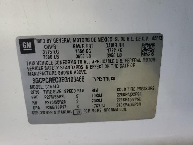 Photo 10 from auction – 2014 CHEVROLET SILVERADO with VIN 3GCPCREC0EG103466