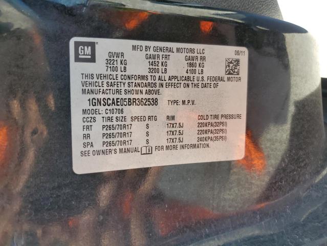 Photo 10 from auction – 2011 CHEVROLET TAHOE C150 with VIN 1GNSCAE05BR362538