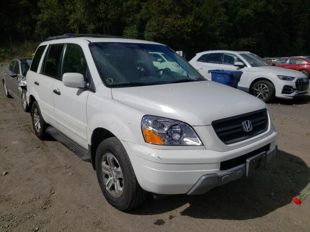 HONDA PILOT EXL 2004 with VIN 2HKYF18554H548186 - Photo from auction
