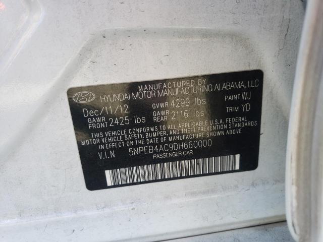 Photo 10 from auction – 2013 HYUNDAI SONATA GLS with VIN 5NPEB4AC9DH660000