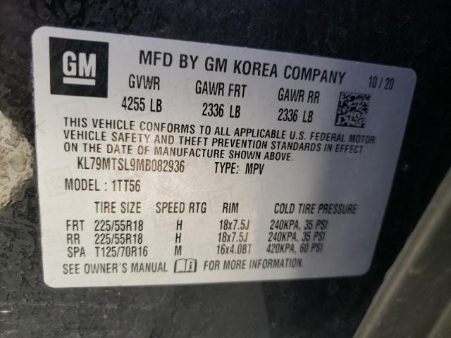 Photo 10 from auction – 2021 CHEVROLET TRAILBLAZE with VIN KL79MTSL9MB082936
