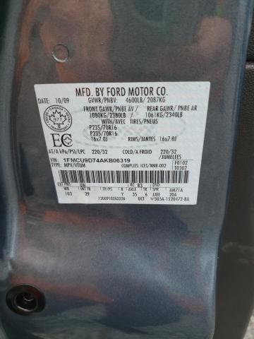 Photo 10 from auction – 2010 FORD ESCAPE XLT with VIN 1FMCU9D74AKB06319