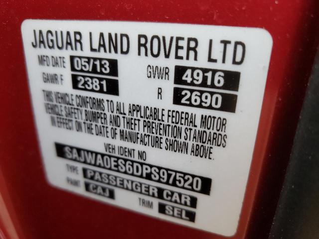 Photo 10 from auction – 2013 JAGUAR XF with VIN SAJWA0ES6DPS97520