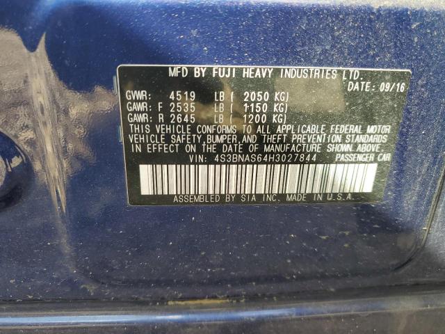 Photo 10 from auction – 2017 SUBARU LEGACY SPO with VIN 4S3BNAS64H3027844