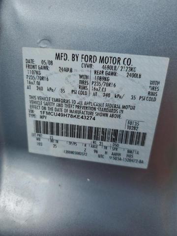 Photo 10 from auction – 2008 FORD ESCAPE HEV with VIN 1FMCU49H78KE43274