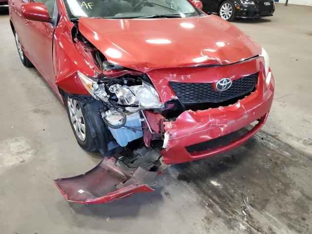 Photo 9 from auction – 2009 TOYOTA COROLLA BA with VIN JTDBL40E99J043133