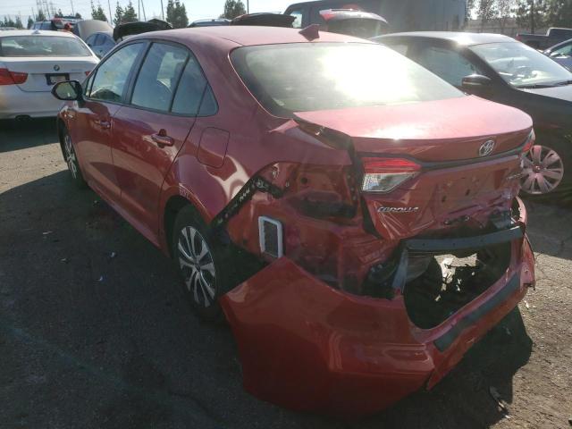 Photo 3 from auction – 2021 TOYOTA COROLLA LE with VIN JTDEAMDE3MJ017262