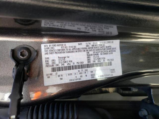 Photo 10 from auction – 2016 FORD FOCUS SE with VIN 1FADP3K25GL405542