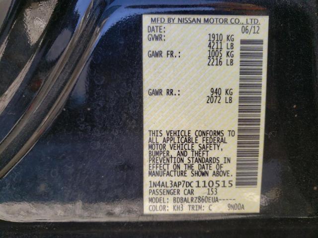 Photo 10 from auction – 2013 NISSAN ALTIMA 2.5 with VIN 1N4AL3AP7DC110515