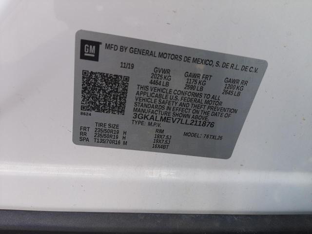 Photo 10 from auction – 2020 GMC TERRAIN SL with VIN 3GKALMEV7LL211876