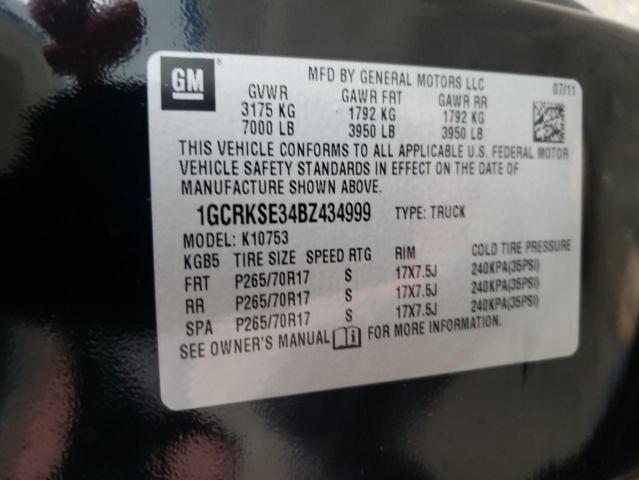 Photo 10 from auction – 2011 CHEVROLET SILVERADO with VIN 1GCRKSE34BZ434999