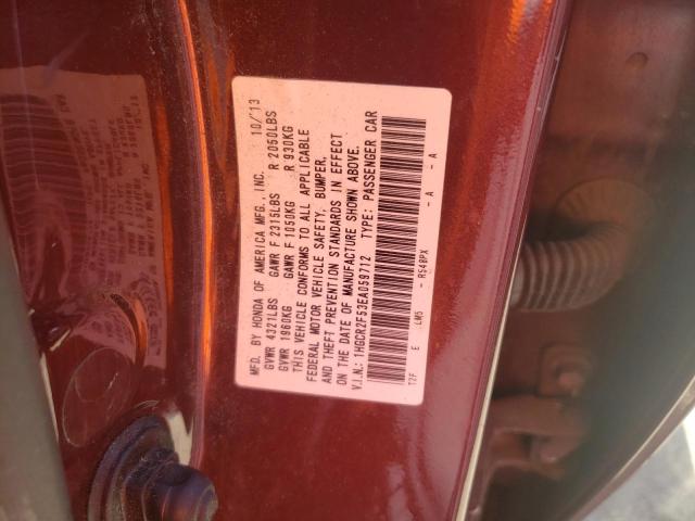 Photo 10 from auction – 2014 HONDA ACCORD SPO with VIN 1HGCR2F53EA059712