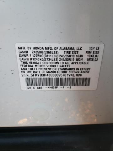 Photo 10 from auction – 2014 ACURA MDX TECHNO with VIN 5FRYD3H48EB009570