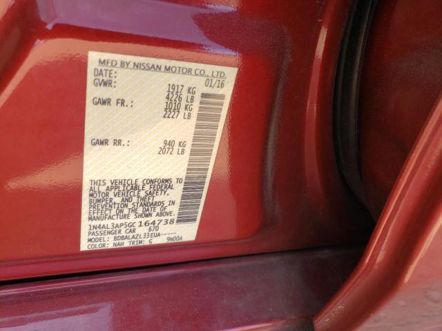 Photo 10 from auction – 2016 NISSAN ALTIMA 2.5 with VIN 1N4AL3AP5GC164738