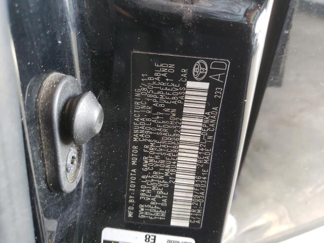 Photo 10 from auction – 2011 TOYOTA COROLLA BA with VIN 2T1BU4EE8BC682322