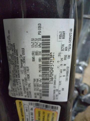 Photo 10 from auction – 2015 FORD FUSION SE with VIN 1FA6P0HD4F5131382