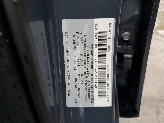 Photo 10 from auction – 2021 MAZDA 3 with VIN JM1BPBJY2M1311305