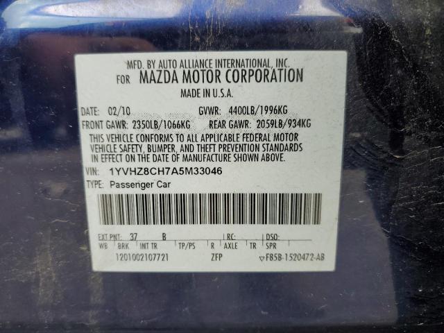 Photo 10 from auction – 2010 MAZDA 6 I with VIN 1YVHZ8CH7A5M33046