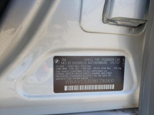Photo 10 from auction – 2008 BMW 328 I SULE with VIN WBAVC53518FZ82810