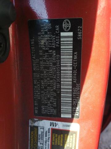 Photo 10 from auction – 2011 TOYOTA CAMRY BASE with VIN 4T1BF3EK6BU594619