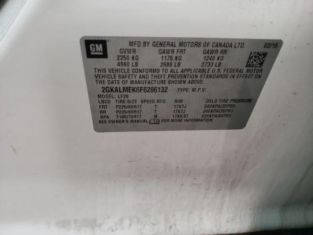 Zdjęcie 10 z aukcji – 2015 GMC TERRAIN SL z VIN 2GKALMEK6F6286132