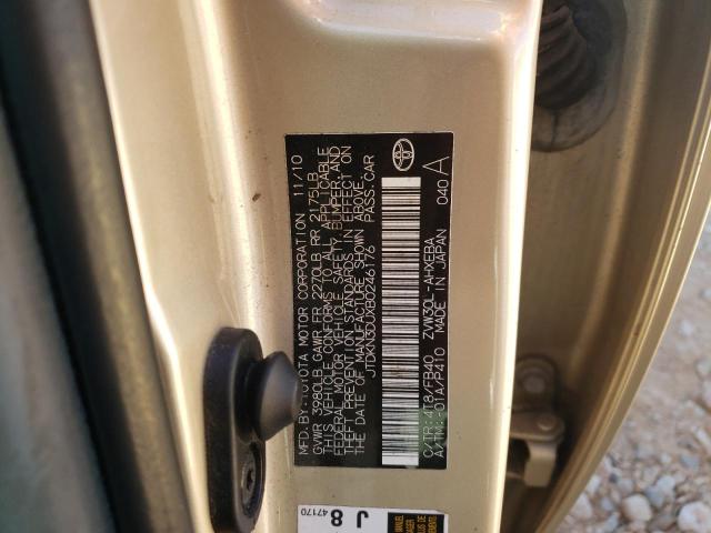 Photo 10 from auction – 2011 TOYOTA PRIUS with VIN JTDKN3DUXB0246176