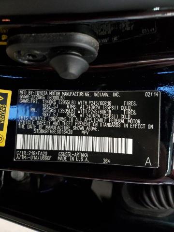 Photo 10 from auction – 2014 TOYOTA HIGHLANDER with VIN 5TDBKRFH8ES016438
