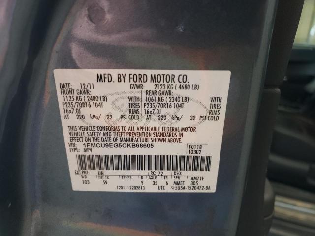 Photo 10 from auction – 2012 FORD ESCAPE LIM with VIN 1FMCU9EG5CKB68605
