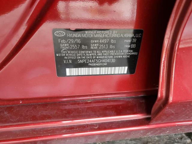 Photo 10 from auction – 2016 HYUNDAI SONATA SE with VIN 5NPE24AF5GH404130