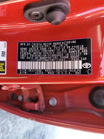Photo 10 from auction – 2021 TOYOTA COROLLA LE with VIN 5YFEPMAE5MP175603