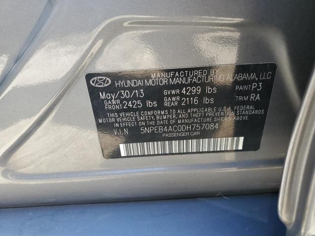 Photo 10 from auction – 2013 HYUNDAI SONATA GLS with VIN 5NPEB4AC0DH757084